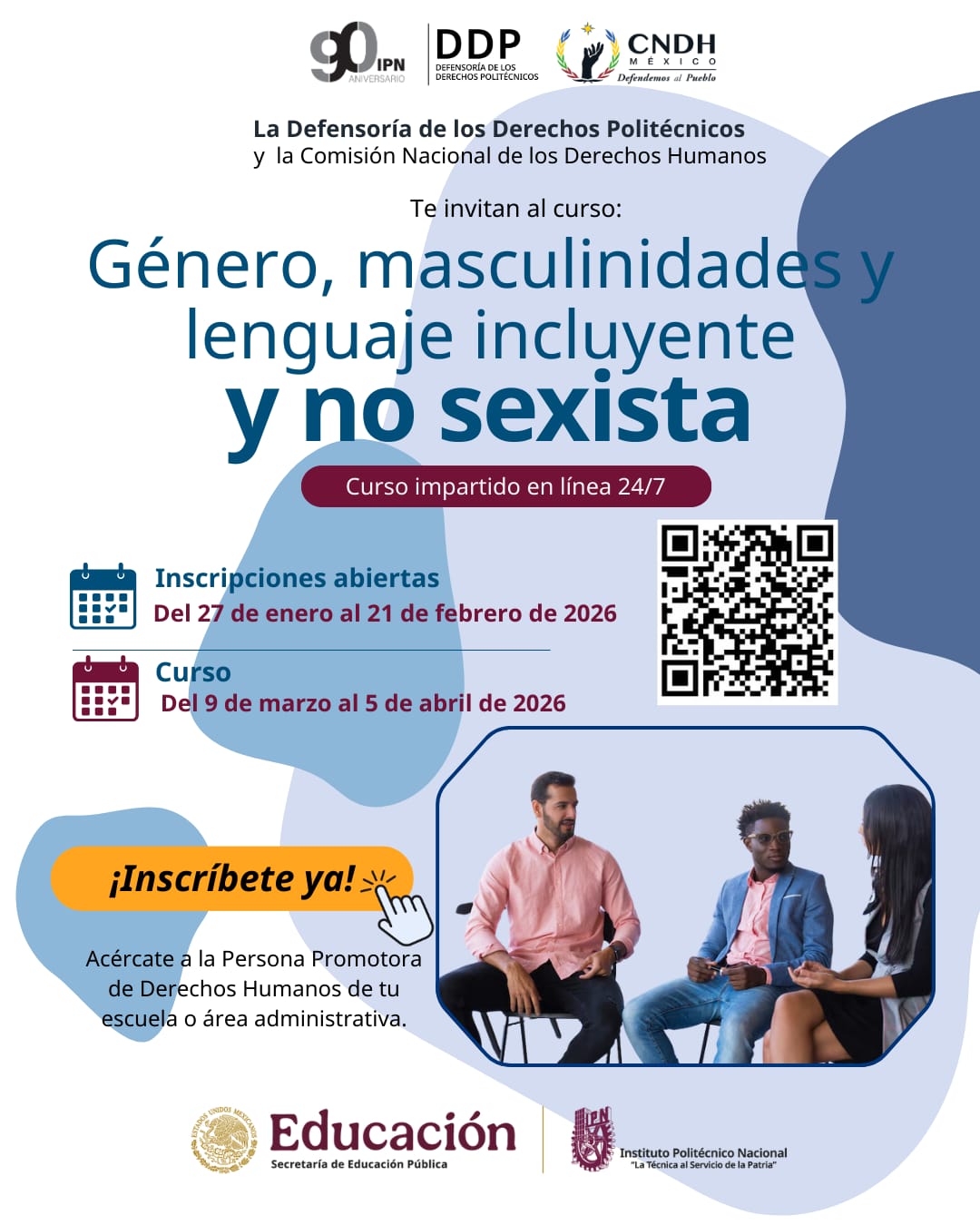Curso: Género, masculinidades y lenguaje incluyente y no sexista