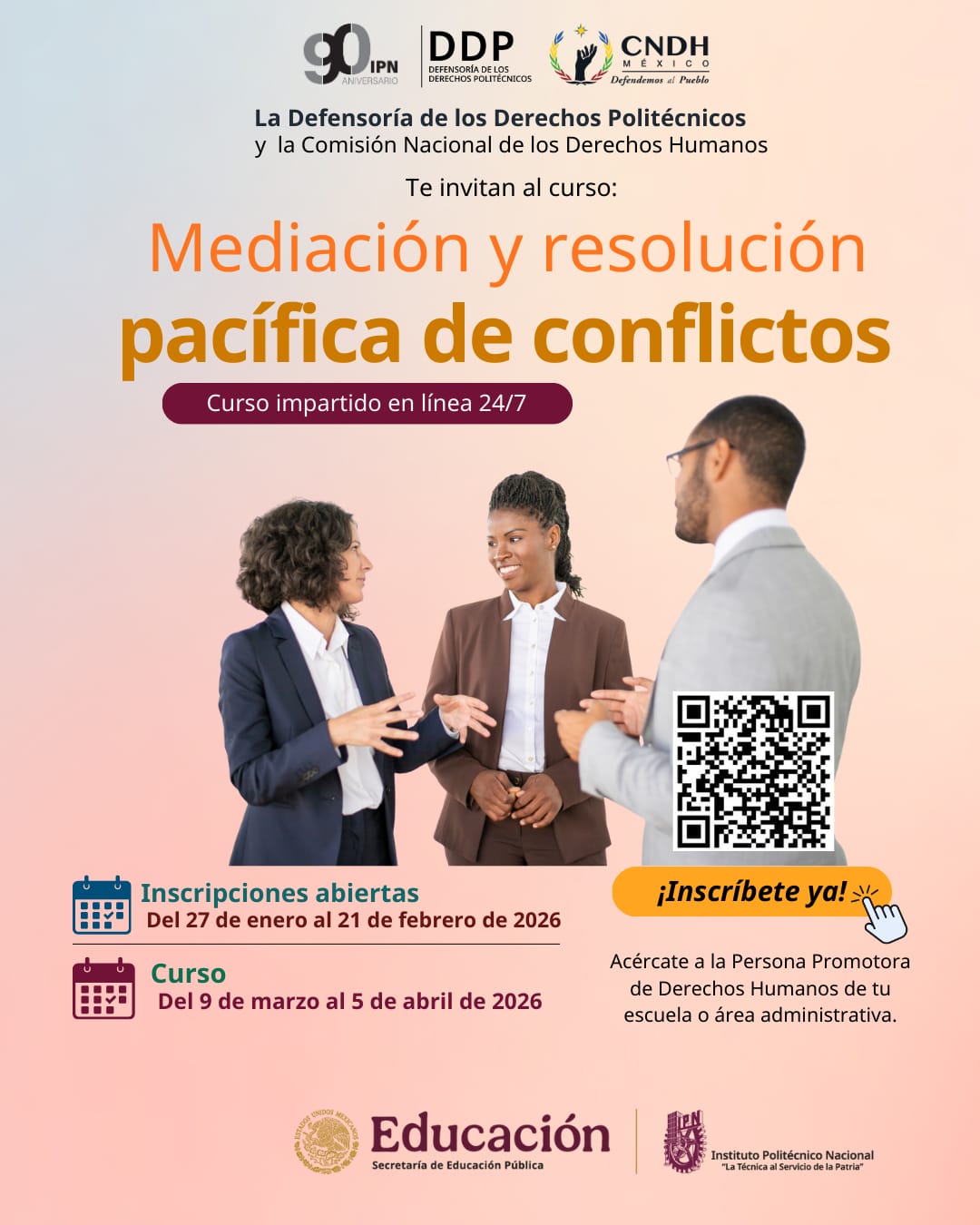 Curso: Mediación y resolución pacífica de conflictos