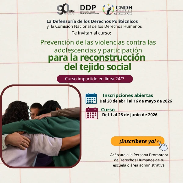 Curso Prevención de las Violencias contra las adolescencias y participación 
