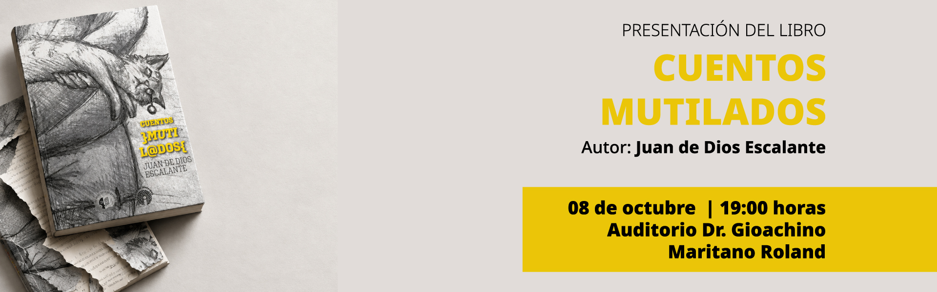 Presentación de libro Cuentos Mutilados