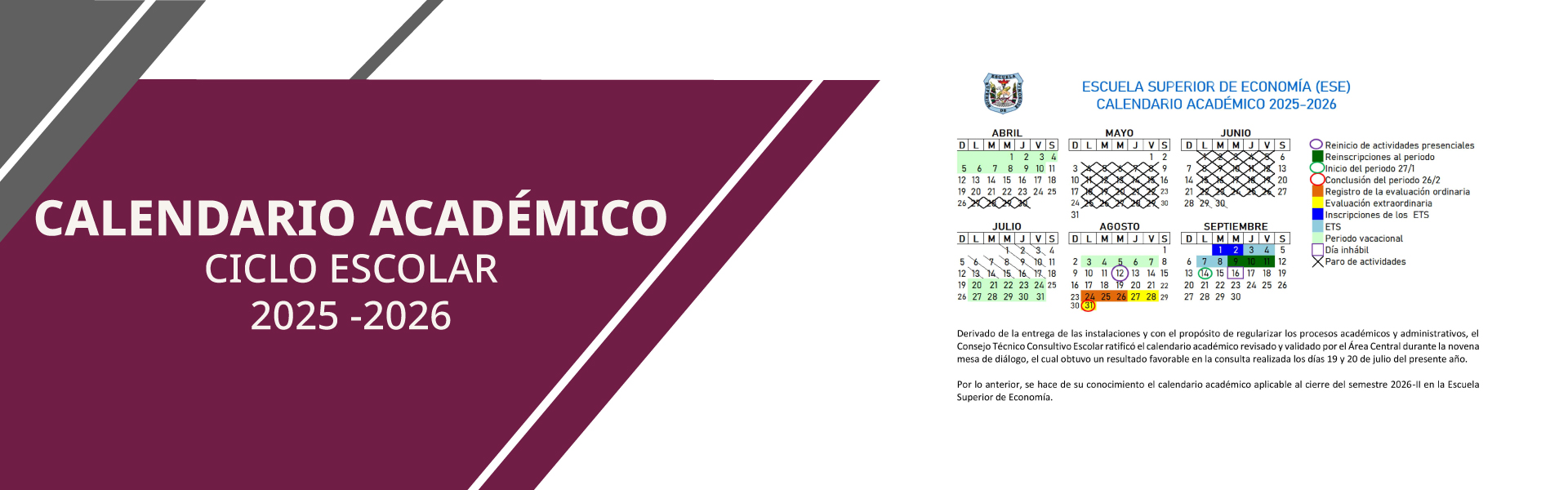 Calendario Académico