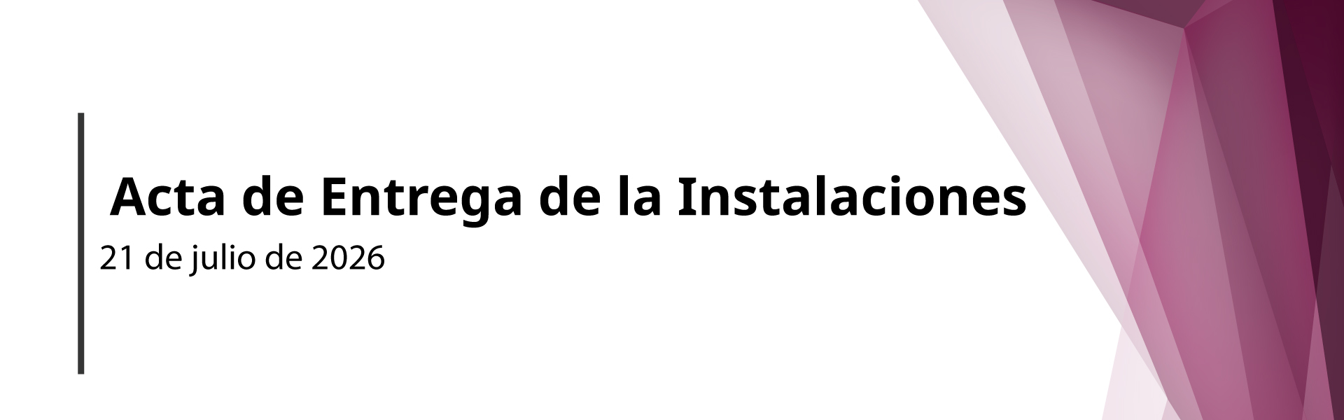 Entrega de Instalaciones