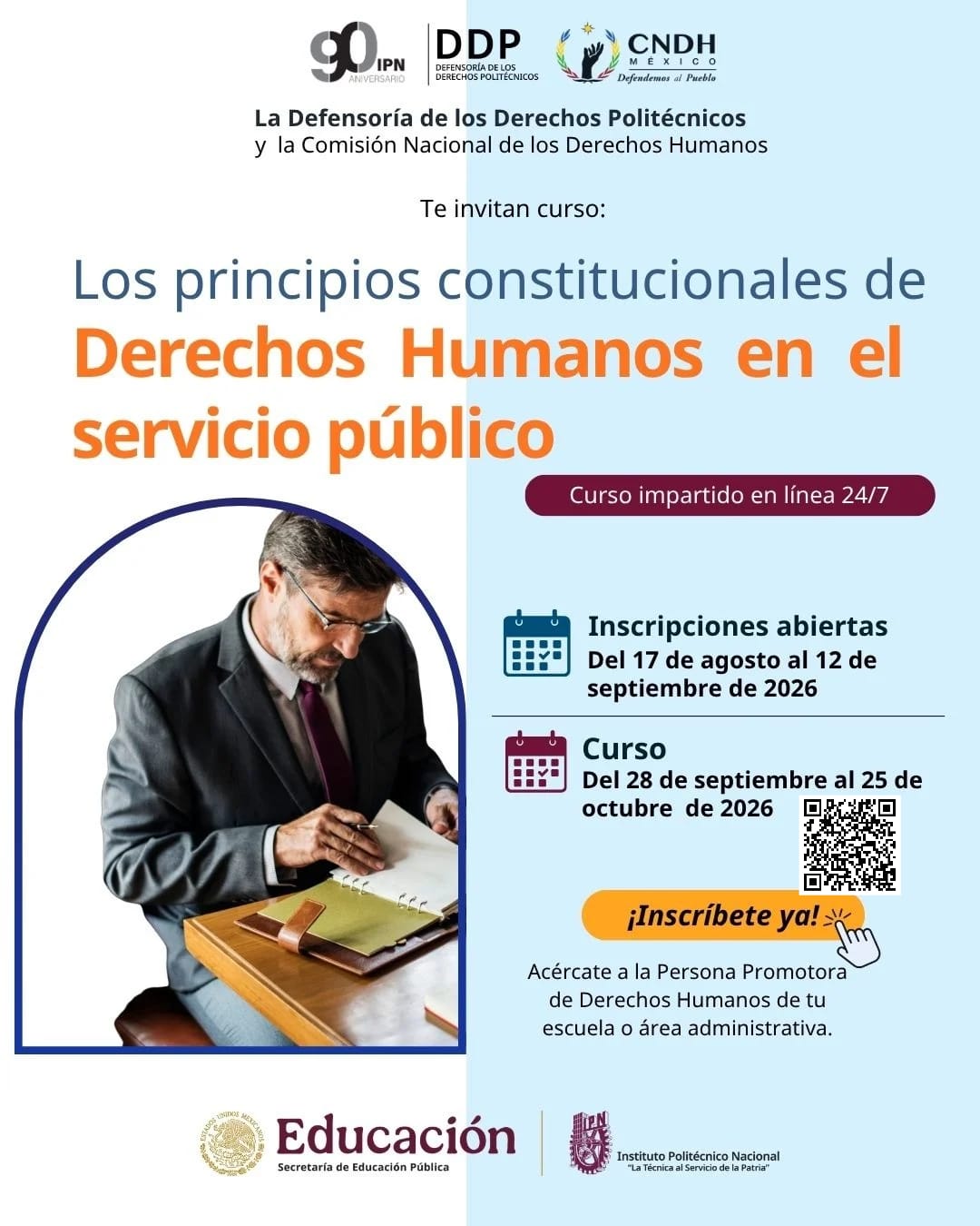 Curso Los principios constitucionales de Derechos Humanos en el servicio público